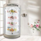 Coin Bill Card Operated Flower Vending Machine 240V With 48 Bouquets