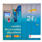 Electronic Smart Laundry Locker System New Design For Gym Shopping Mall Delivery Dry Cleaning Service QR Code Scanner