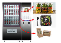 Healthy Food Vending Locker , Salad Vending Machine With Remote Control System