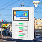 Android Network Mobile Smartphone Charging Station With display digital signage