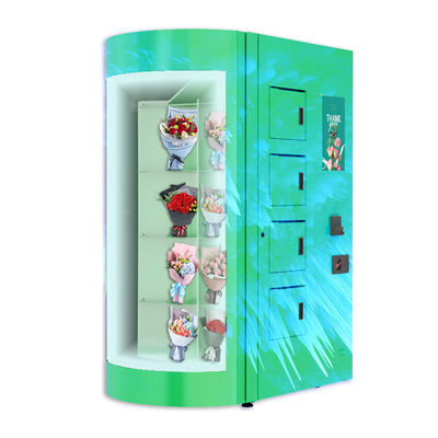 Customized Lcd 19 Inch Flower Vending Machine With Large Display Window