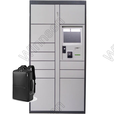 Credit Card Payment 32" Luggage Lockers With Advertising Screen