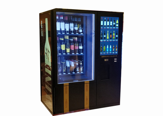 Automated 22 Inch Wine Vending Machine With Refrigerator And Elevator