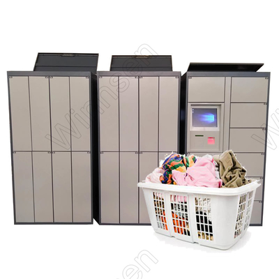 Smart Pin Code Custom APP Laundry Dry Clean Locker Touch Screen With Remote Manage
