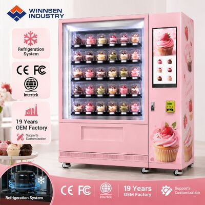 کیفیت Cake and Bread Vending Machine Refrigerated Bakery Vending Machine with Smart Elevator کارخانه
