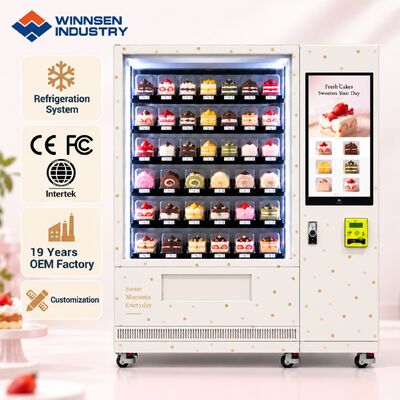 کیفیت Winnsen No Drop Elevator Delivery Cake Vending Machine Protects Soft Bread کارخانه