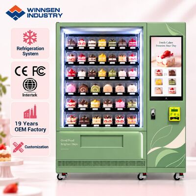 کیفیت Winnsen Refrigerated Bakery Cake Vending Machine CE FCC Certified OEM ODM Custom Logo Design کارخانه