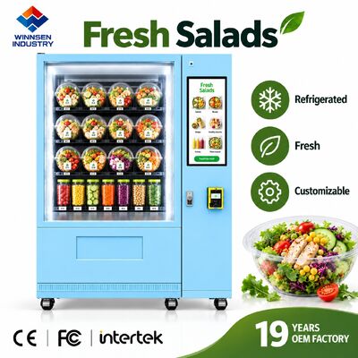 کیفیت Winnsen Cold Salad Vending Machine Fresh Healthy Bowls for Hospital Cafeteria Retail کارخانه