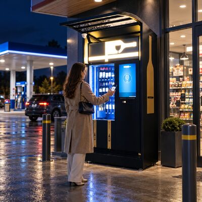 کیفیت Winnsen Smart Wine Vending Machine 24 Hour Unattended Cashless Card QR Payment Options کارخانه