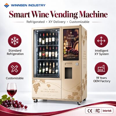 کیفیت وینسن 32 اینچ دستگاه فروش شراب با صفحه لمسی کارخانه