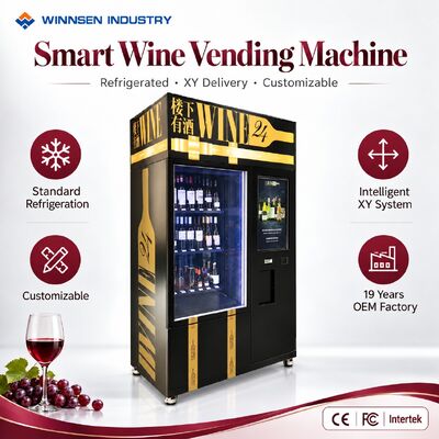 کیفیت Winnsen Wine Vending Machine with XY Smart Basket No Drop Gentle Bottle Delivery کارخانه
