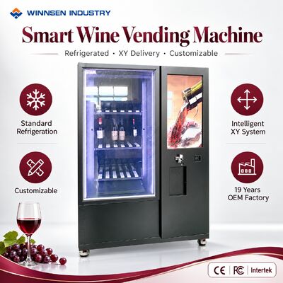 کیفیت Winnsen Smart Wine Vending Machine with 32 Inch Touch Screen Digital Advertising Display کارخانه