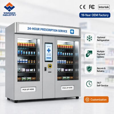 کیفیت Winnsen Outpatient Pharmacy Vending Machine Self Pickup Contactless Prescription for Hospital کارخانه