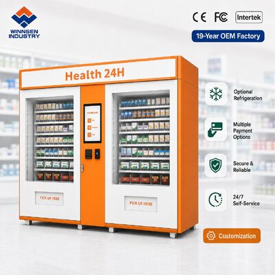 کیفیت دستگاه فروش داروخانه ای ایستگاه وینسن کیوسک دارویی کوچک برای فرودگاه راه آهن کارخانه